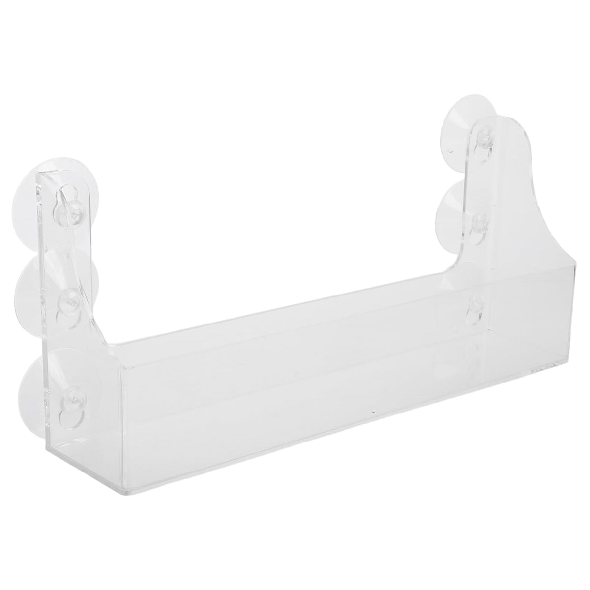 Homoyoyo Clear Suction Rack Refrigerator Shelf Drink Holder for Fridge Beverage Shelf Organizer for Kitchen Storage Adjustable Wall-Mount Display Frame for Beverages 8.07 X 4.52 X 2.75 in