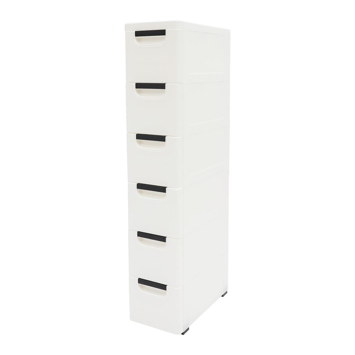 6 Drawers Narrow Slim Plastic Storage Cabinet,Storage Drawer with Wheels,6 Tier Drawers Dresser,Rolling Narrow Cabinet for Small Spaces Bathroom Kitchen Living Room,Pink