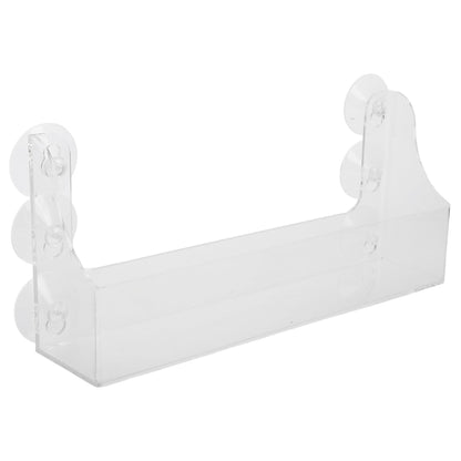 Homoyoyo Clear Suction Rack Refrigerator Shelf Drink Holder for Fridge Beverage Shelf Organizer for Kitchen Storage Adjustable Wall-Mount Display Frame for Beverages 8.07 X 4.52 X 2.75 in