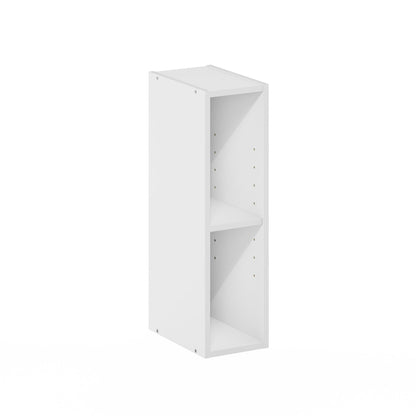 Furinno LUDER Book Shelf, 6-Tier Tall Modern Bookshelf, Bookcase with Open Shelves, 9.3 x 12 x 71, for Living Room, Bedroom, Home Office, White