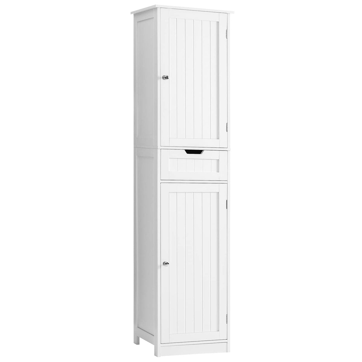 Iwell 66.9" Tall Bathroom Storage Cabinet with 2 Doors & 1 Drawer