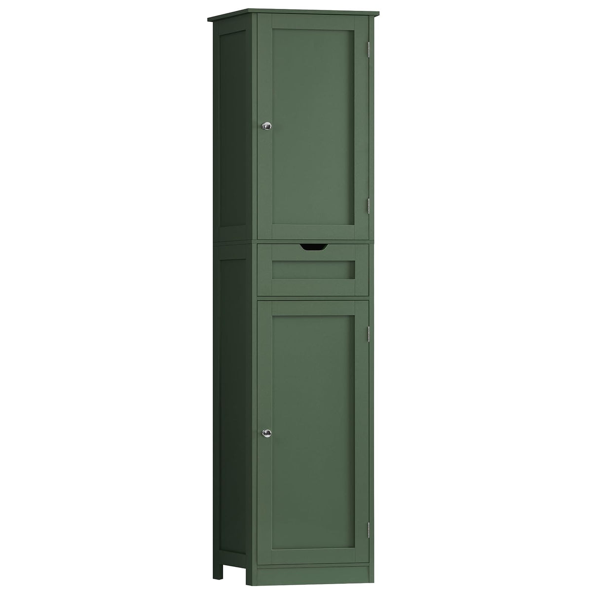 Iwell 66.9" Tall Bathroom Storage Cabinet with 2 Doors & 1 Drawer