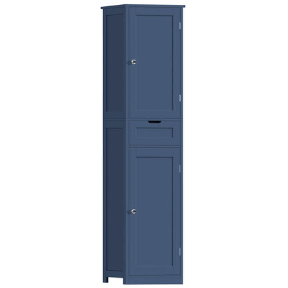 Iwell 66.9" Tall Bathroom Storage Cabinet with 2 Doors & 1 Drawer