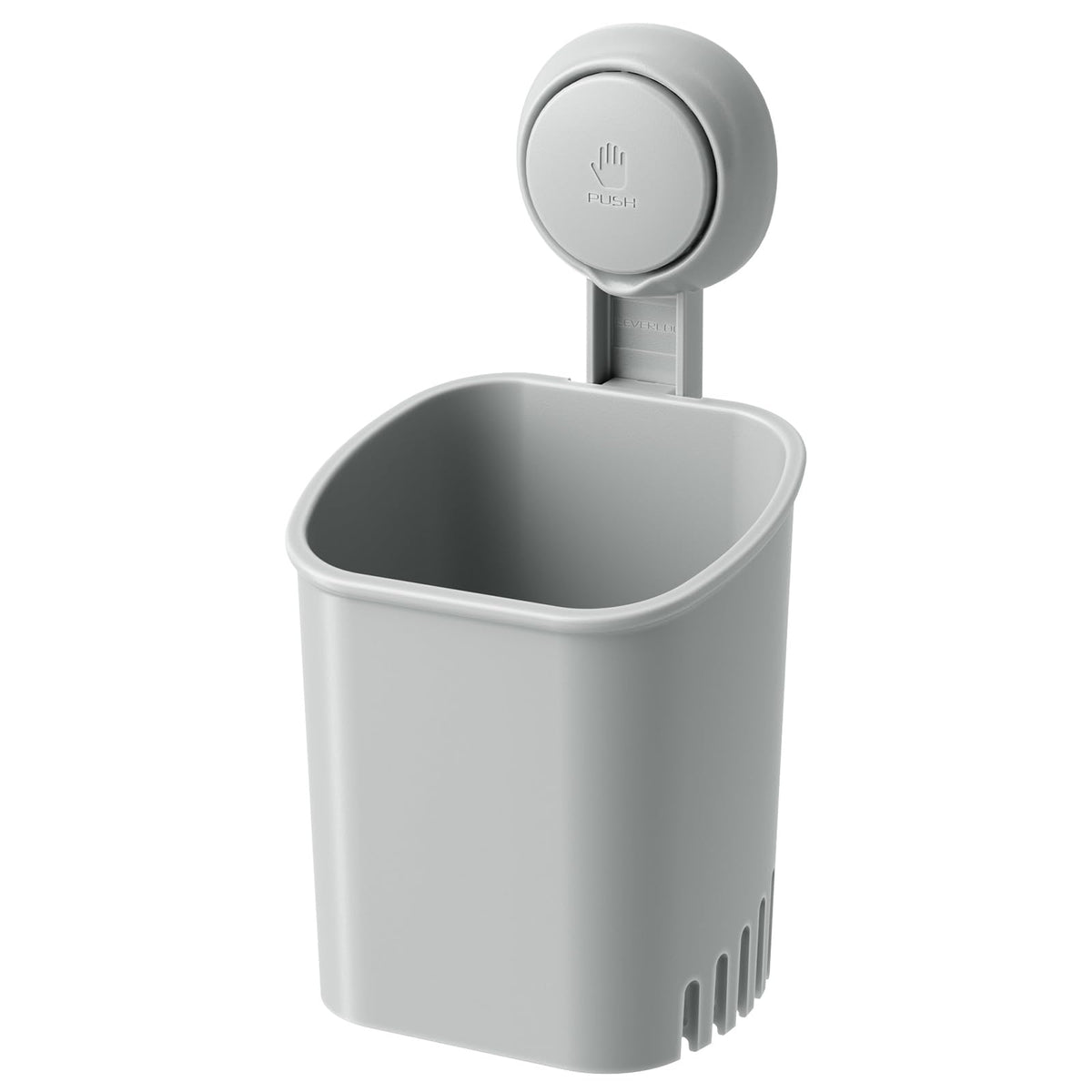 LEVERLOC Powerful Suction Cup Toothbrush Holders for Bathroom Wall, White
