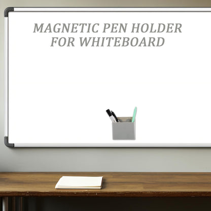 Suction Cup Pen Holder Whiteboard Pen Dry Erase Organizer Abs Light Grey 2 Pack