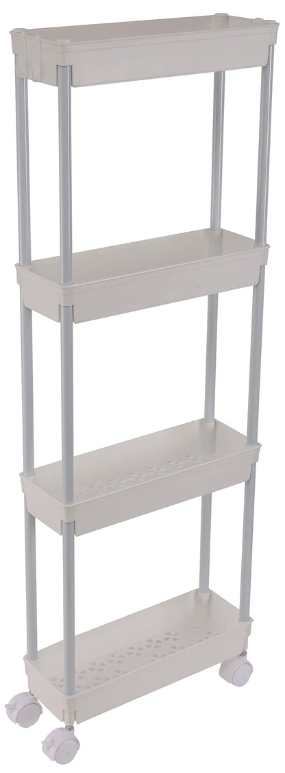 Sooyee 4 Tier Slim Storage Cart, Black