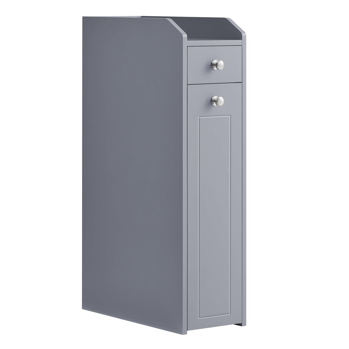 VASAGLE Small Bathroom Storage Cabinet, with Slide Out Drawers，Cloud White