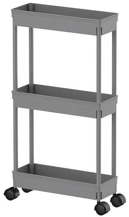 Sooyee 4 Tier Slim Storage Cart, Black