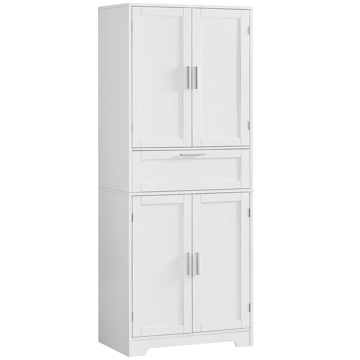 Iwell 66.9" Tall Bathroom Storage Cabinet with 2 Doors & 1 Drawer