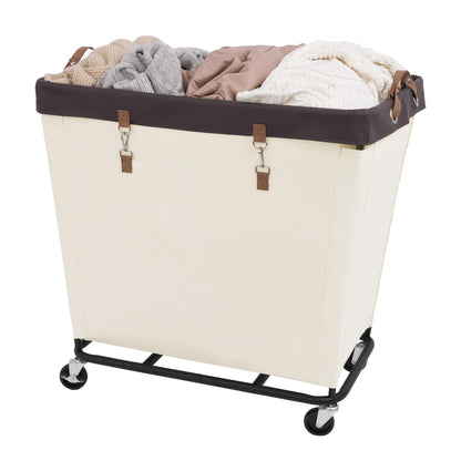 StorageWorks 160L Laundry Basket with Wheels, Rolling Hampers for Clothing