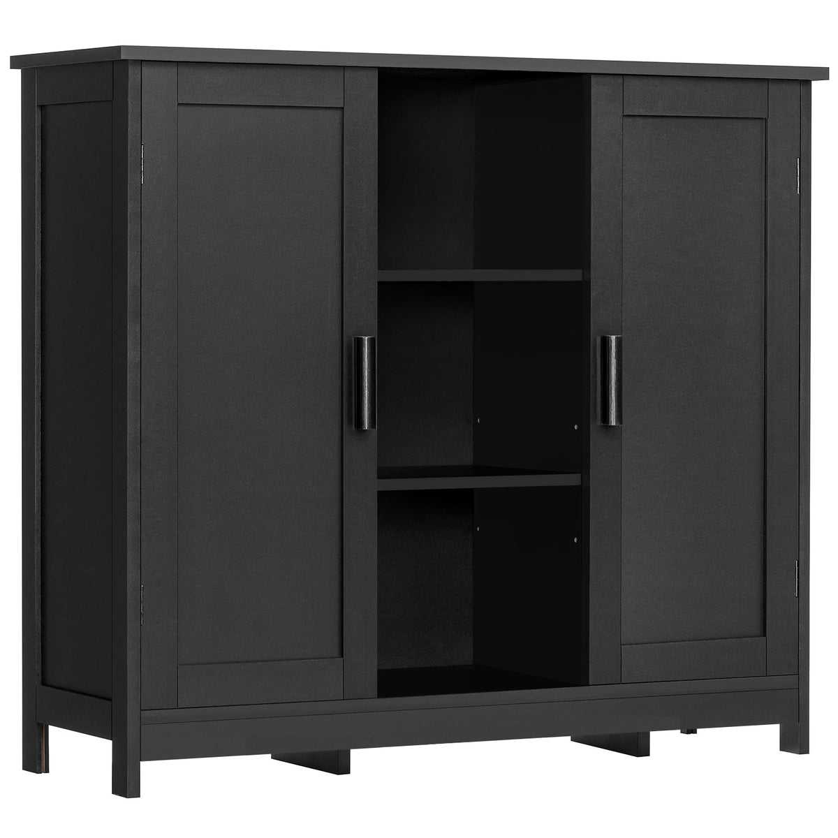 Iwell 66.9" Tall Bathroom Storage Cabinet with 2 Doors & 1 Drawer