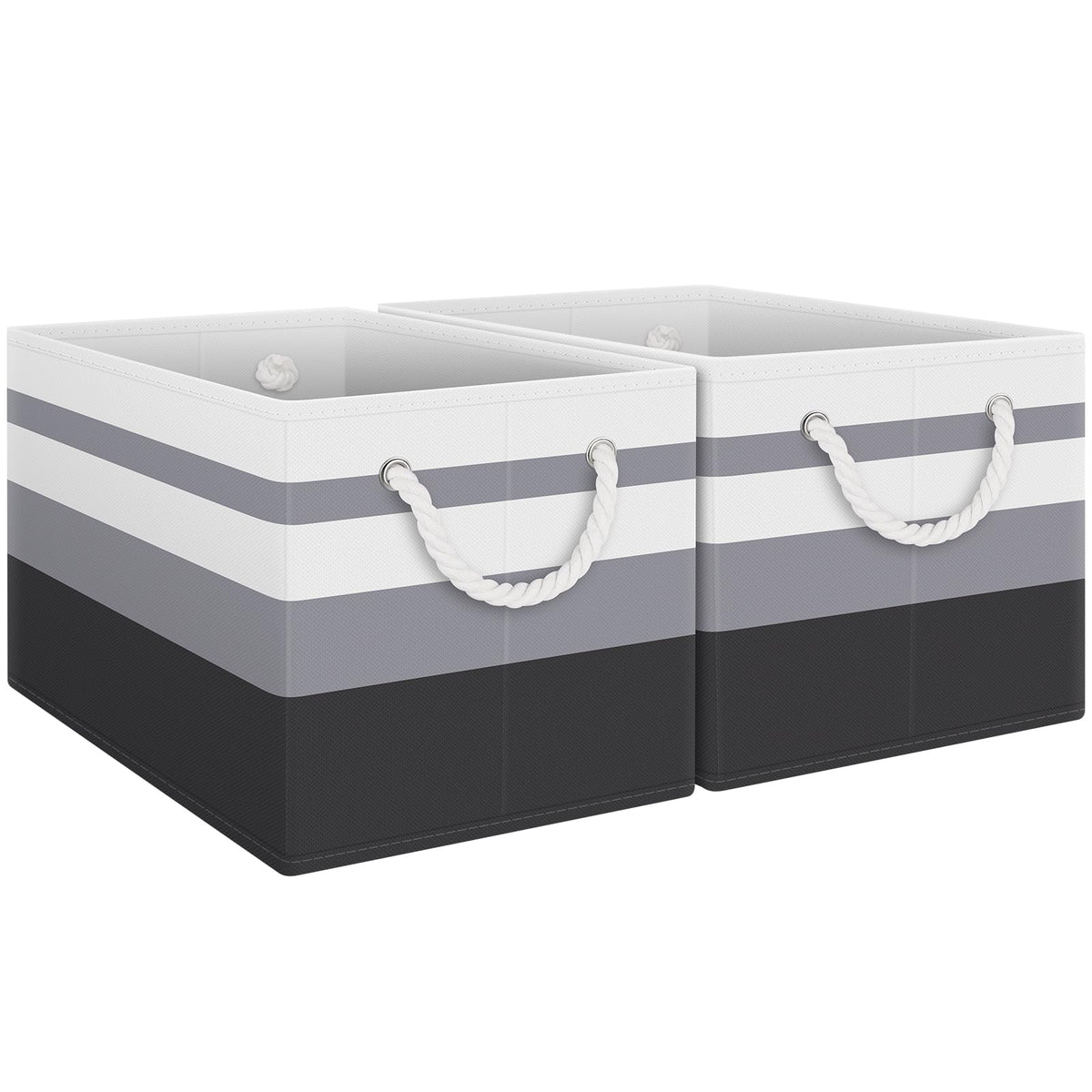 Fab totes Storage Bins Foldable Storage Baskets with Rope Handles