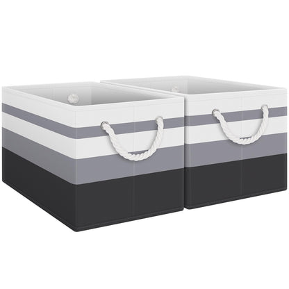 Fab totes Storage Bins Foldable Storage Baskets with Rope Handles