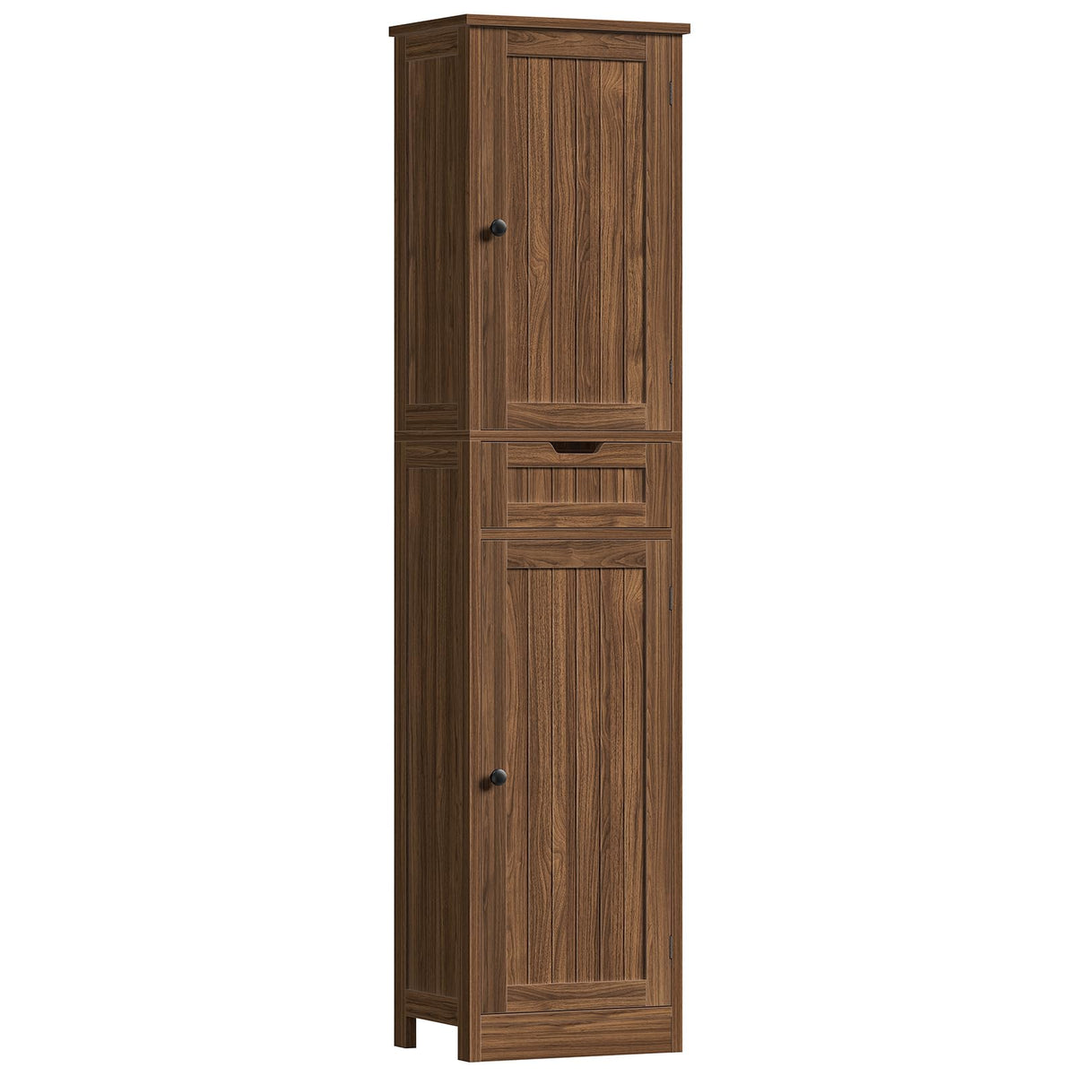 Iwell 66.9" Tall Bathroom Storage Cabinet with 2 Doors & 1 Drawer