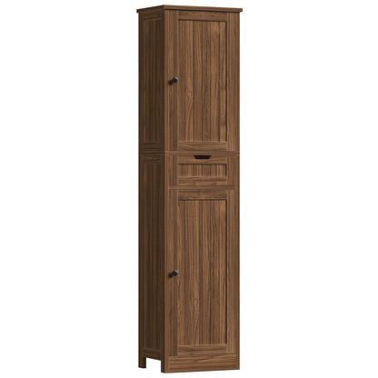 Iwell 66.9" Tall Bathroom Storage Cabinet with 2 Doors & 1 Drawer
