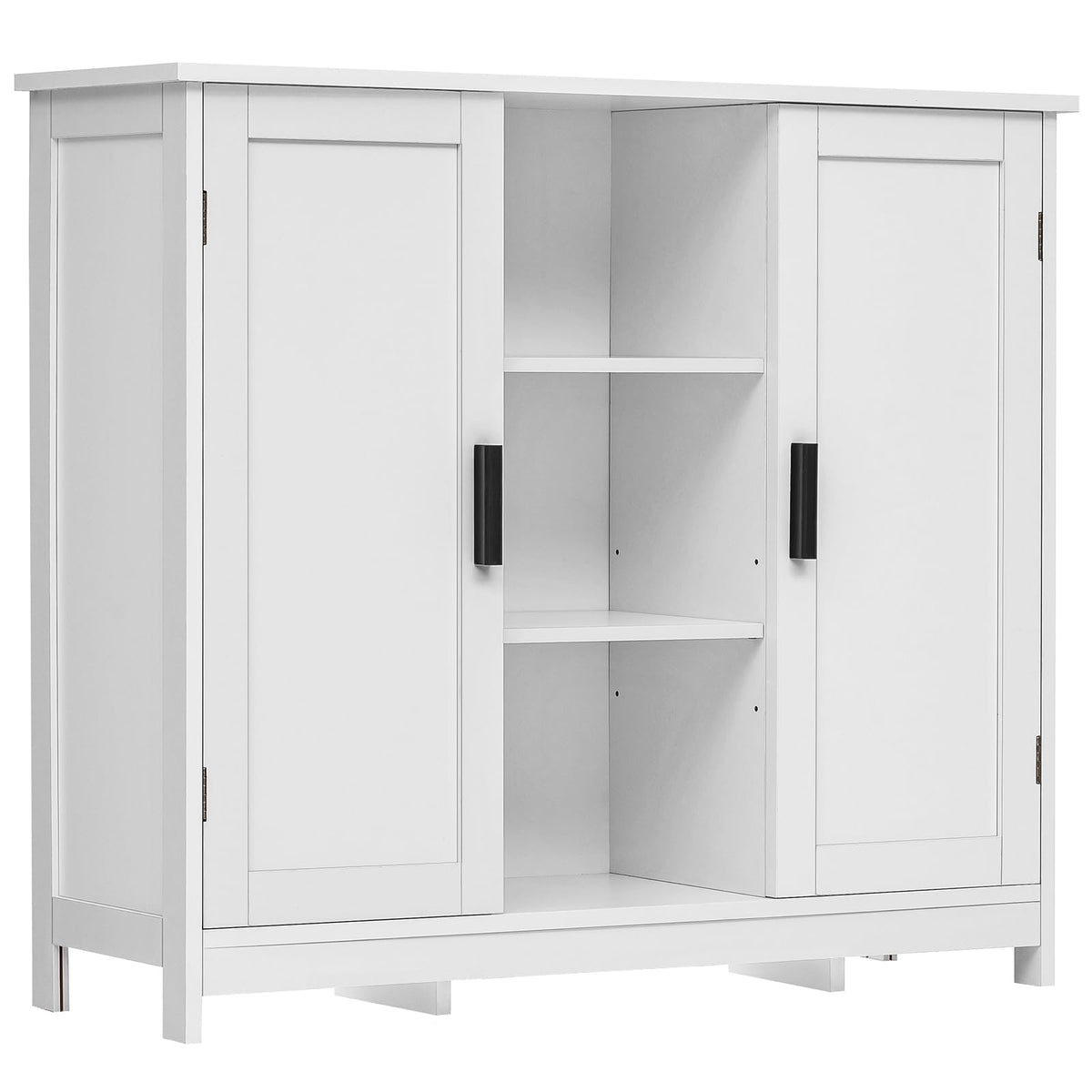 Iwell 66.9" Tall Bathroom Storage Cabinet with 2 Doors & 1 Drawer