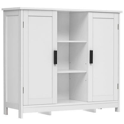 Iwell 66.9" Tall Bathroom Storage Cabinet with 2 Doors & 1 Drawer