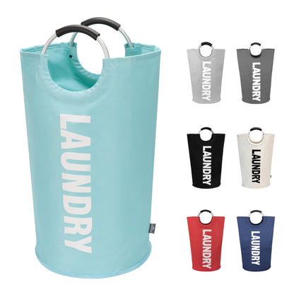 DOKEHOM 90L Large Laundry Basket Bag, Collapsible Tall Hamper, Black
