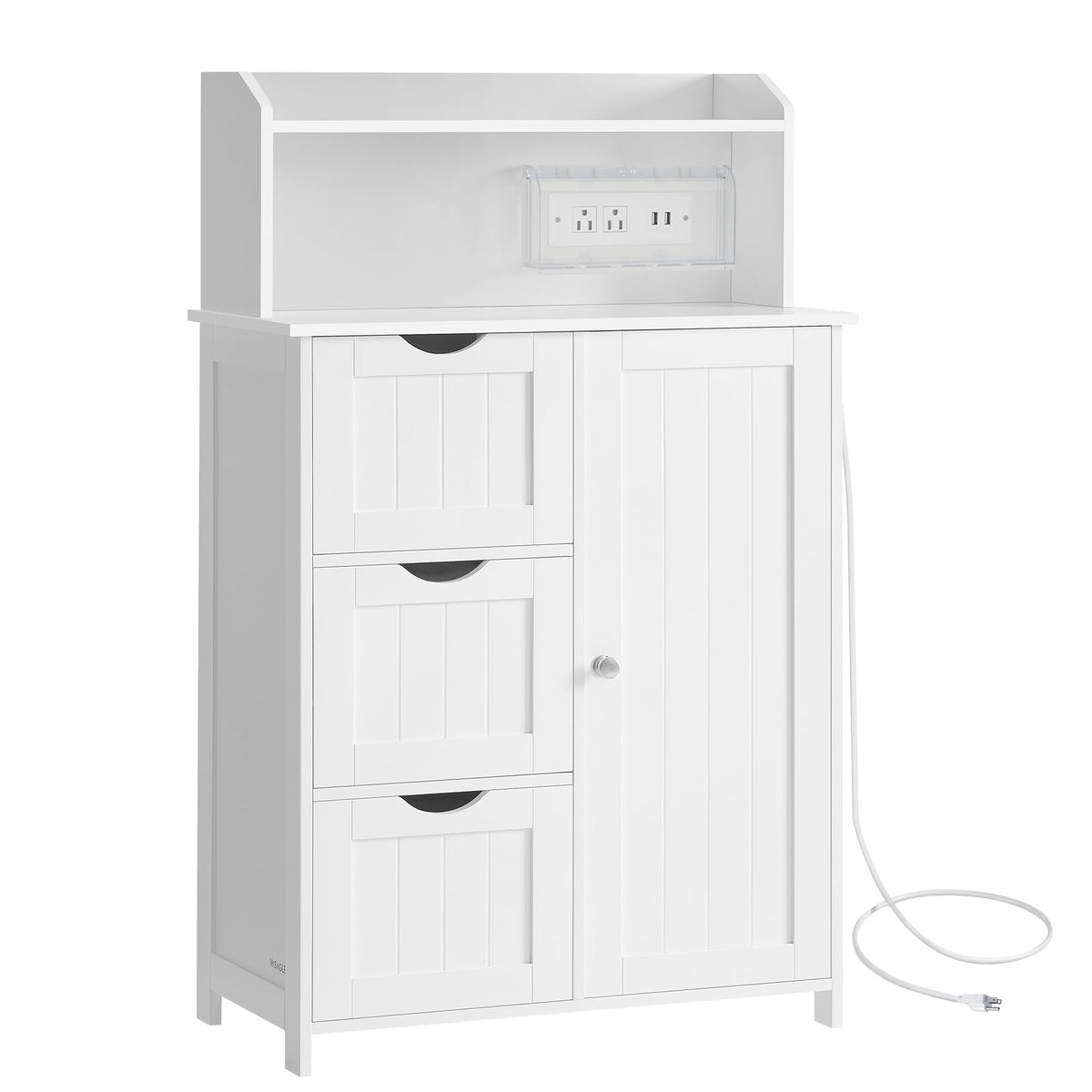 VASAGLE Slim Bathroom Storage Cabinet, Narrow Freestanding, with Drawers