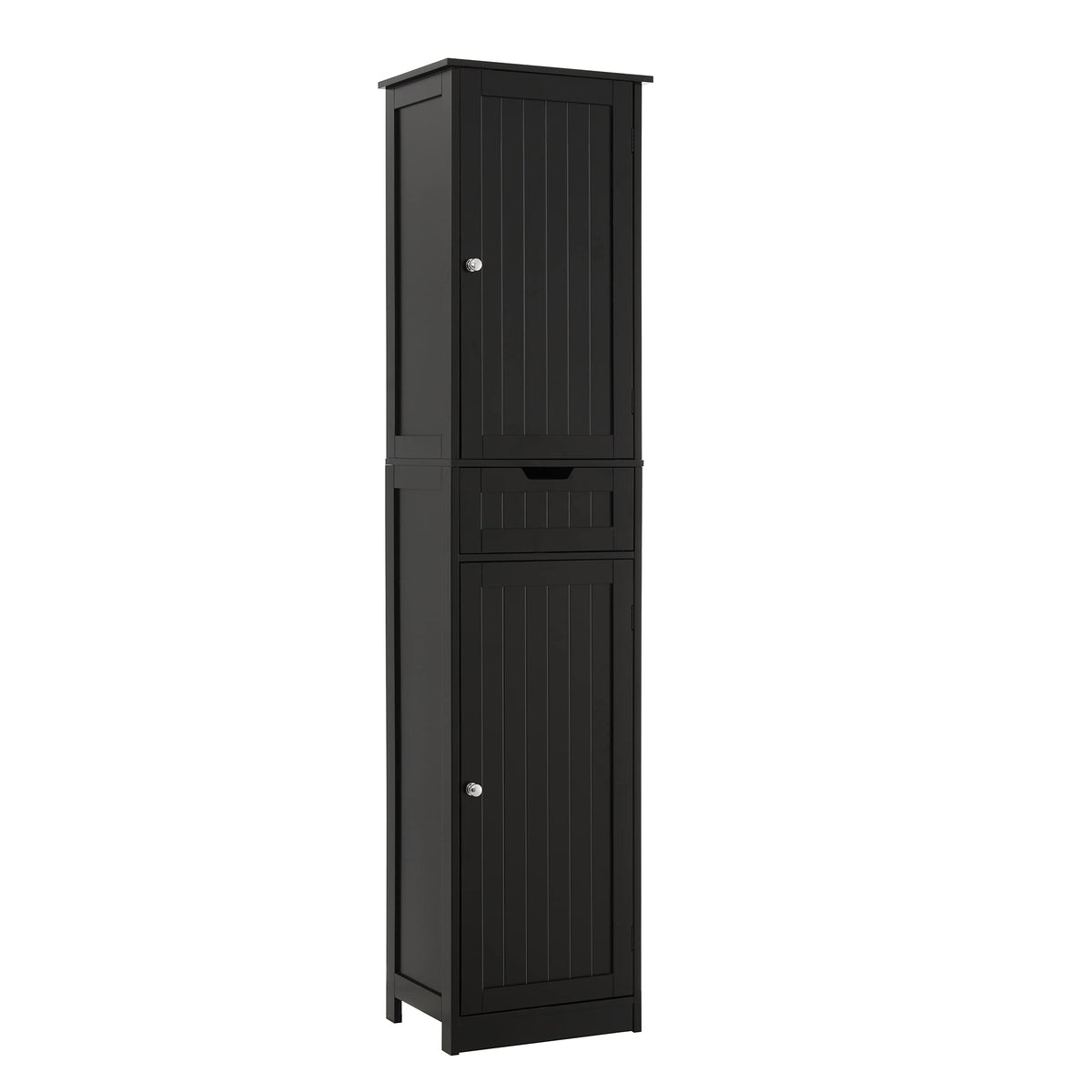 Iwell 66.9" Tall Bathroom Storage Cabinet with 2 Doors & 1 Drawer