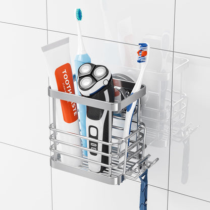TAILI Patented Suction Cup Toothbrush Holders for Bathrooms, Black
