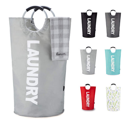 Caroeas Tall Laundry Basket 90L, Large Hamper, Freestanding Laundry Bag