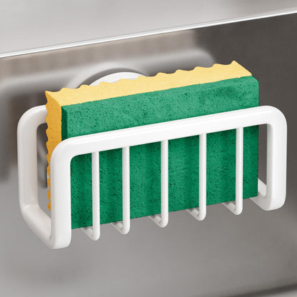 TAILI Sponge Holder for Kitchen Sink with Strong Suction Cup-Silver