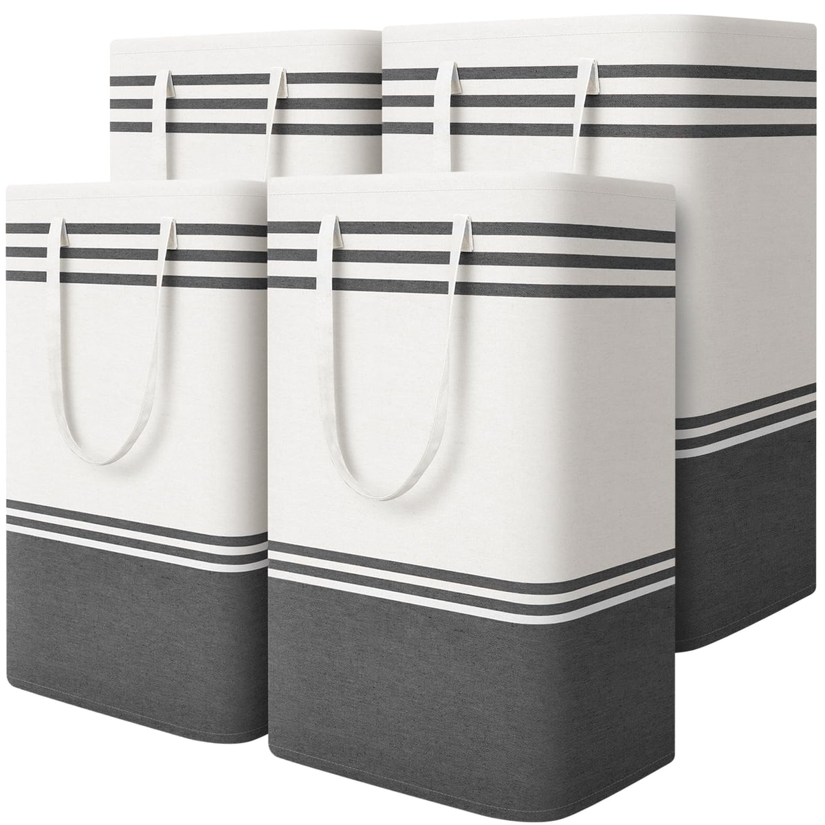2 Pack Large Laundry Baskets, Laundry Hampers for Dorm, Bathroom, Room 75L
