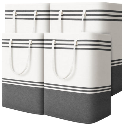 2 Pack Large Laundry Baskets, Laundry Hampers for Dorm, Bathroom, Room 75L
