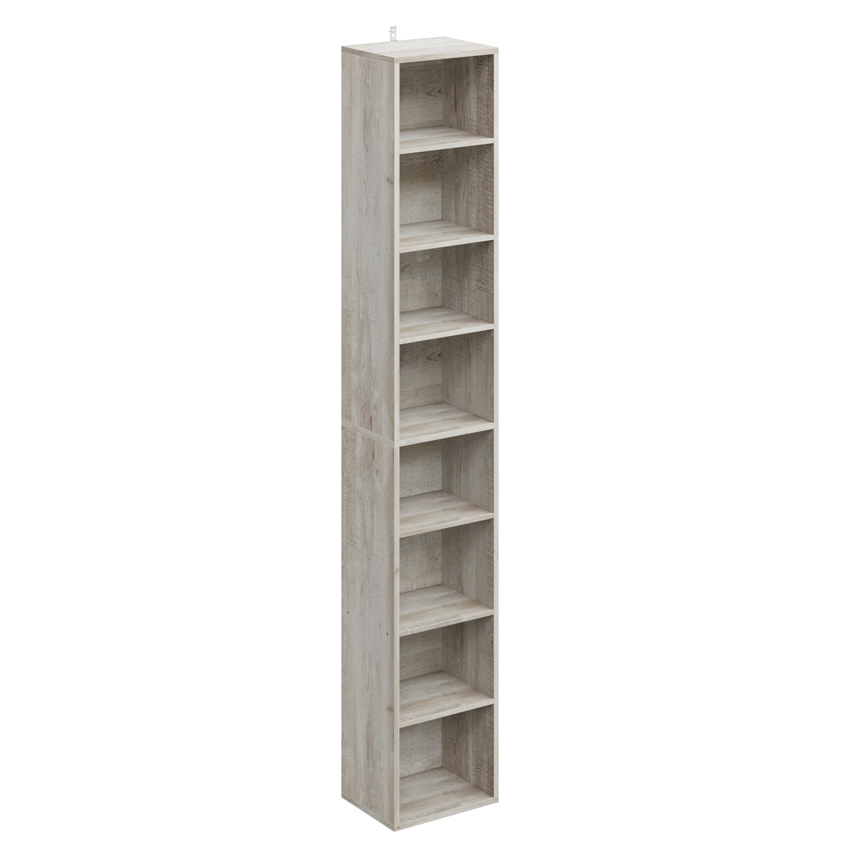 IRONCK Tall Narrow Bookshelf 8 Tiers, Compact Corner Bookcase, Floor Standing Display Storage Shelves 71 in Tall, Easy to Match for Living Room, Office, Study, Bedroom