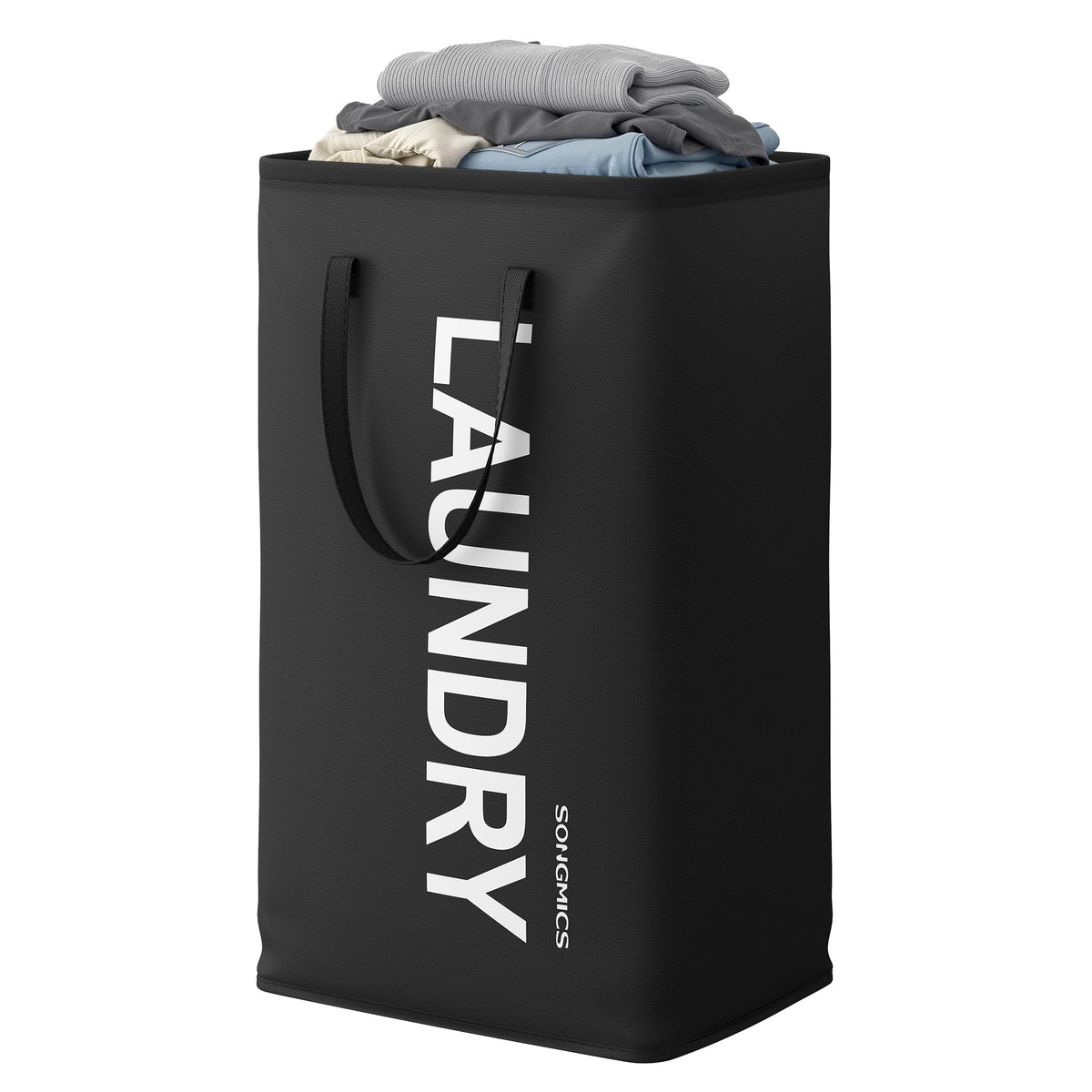 SONGMICS Laundry Hamper, 80L Foldable Basket, 2 Pack, Water-Repellent