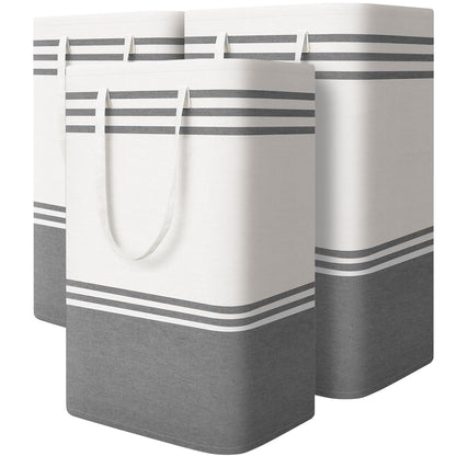 2 Pack Large Laundry Baskets, Laundry Hampers for Dorm, Bathroom, Room 75L