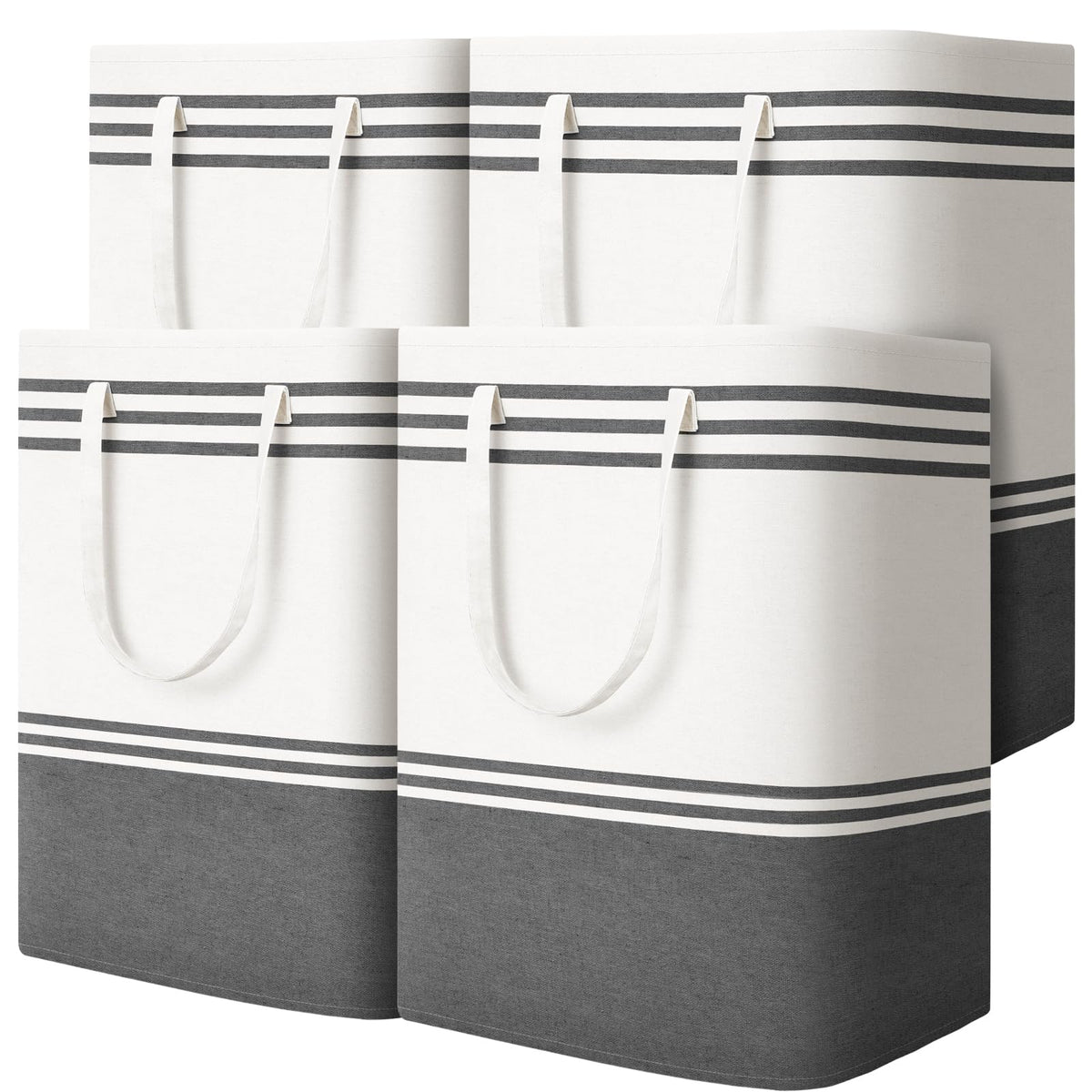 2 Pack Large Laundry Baskets, Laundry Hampers for Dorm, Bathroom, Room 75L
