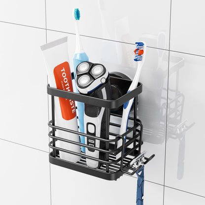 TAILI Patented Suction Cup Toothbrush Holders for Bathrooms, Black