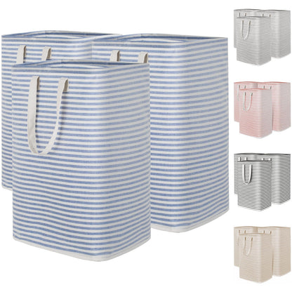 Lifewit 75L Large Laundry Baskets, Laundry Hampers Bags, 2 Pack, Grey