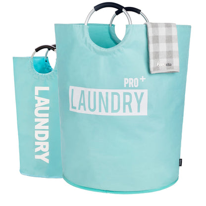 Caroeas Tall Laundry Basket 90L, Large Hamper, Freestanding Laundry Bag