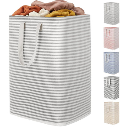 Lifewit 80L Large Laundry Baskets, Laundry Hampers Bags, 2 Pack, Beige