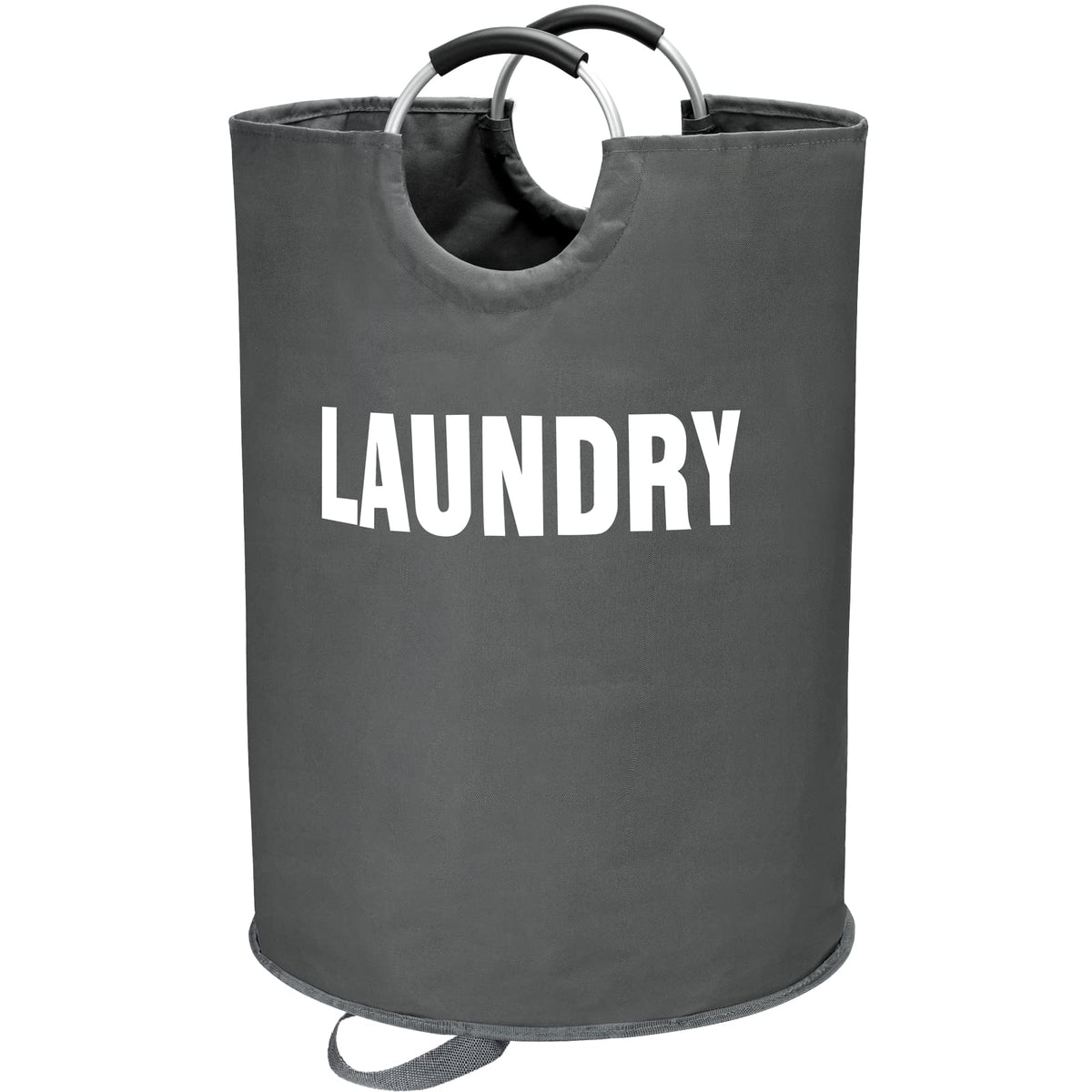 Maxsilan 90L Large Laundry Basket Bag, Collapsible Tall Hamper, Black