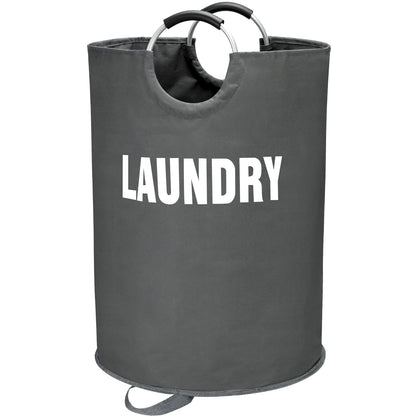 Maxsilan 90L Large Laundry Basket Bag, Collapsible Tall Hamper, Black