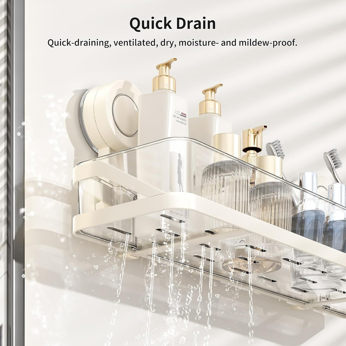 Shower Caddy Suction Cup,Bathroom storage rack