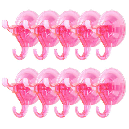 Antimbee 3 Pack Suction Cup Hooks, Clear Suction Cup Hanger, Removable Small Suction Cups for Shower, Bathroom, Glass, Door, Windows, Kitchen-Max Hanging up to 11 lbs on Smooth Surface