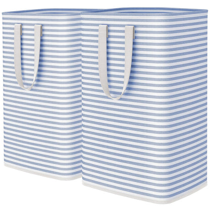Lifewit 80L Large Laundry Baskets, Laundry Hampers Bags, 2 Pack, Beige