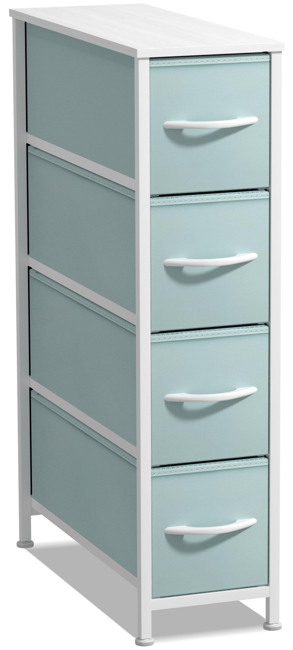 Sorbus 4-Drawer Narrow Dresser for Bedroom (Black/Charcoal)