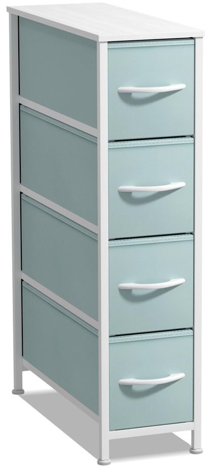 Sorbus 4-Drawer Narrow Dresser for Bedroom (Black/Charcoal)