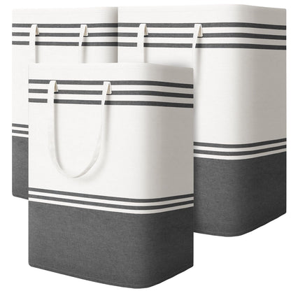2 Pack Large Laundry Baskets, Laundry Hampers for Dorm, Bathroom, Room 75L