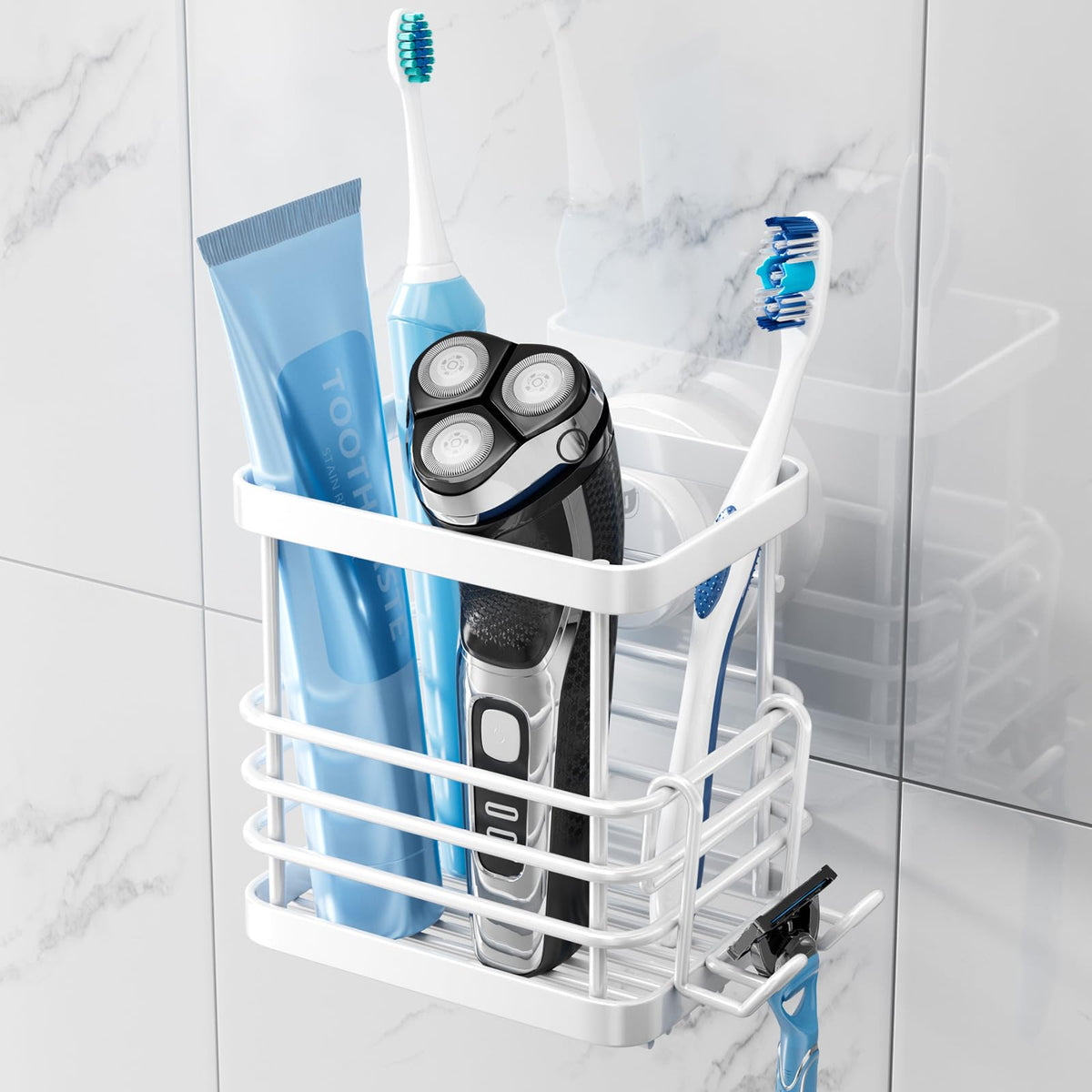 TAILI Patented Suction Cup Toothbrush Holders for Bathrooms, Black