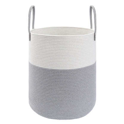 JMvicyroam 60L Cotton Rope Laundry Basket Hamper, Brown