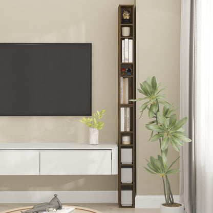 Furinno LUDER Book Shelf, 6-Tier Tall Modern Bookshelf, Bookcase with Open Shelves, 9.3 x 12 x 71, for Living Room, Bedroom, Home Office, White