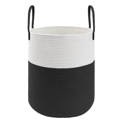JMvicyroam 60L Cotton Rope Laundry Basket Hamper, Brown