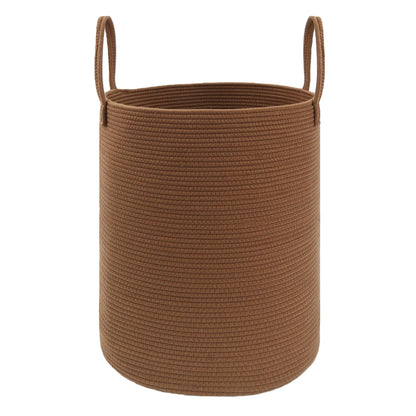 JMvicyroam 60L Cotton Rope Laundry Basket Hamper, Brown